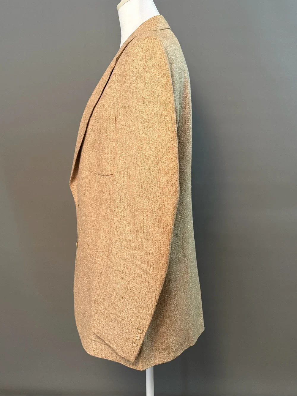 Halston Heritage Beige/Tan Two-Button Patch-Pocket Blazer